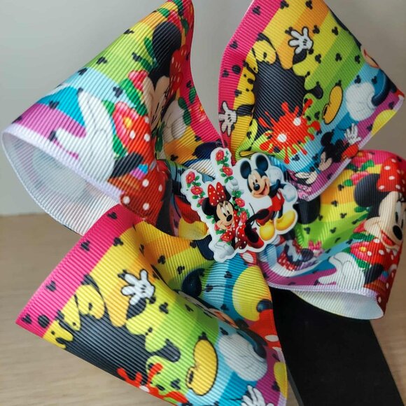 Disney Magic Explosion! Mickey & Minnie Hair Bow - Picture 2 of 3